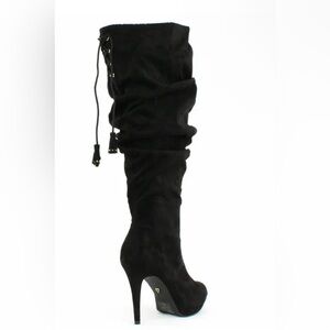 Thalia Sodi Black Over the Knee Boots